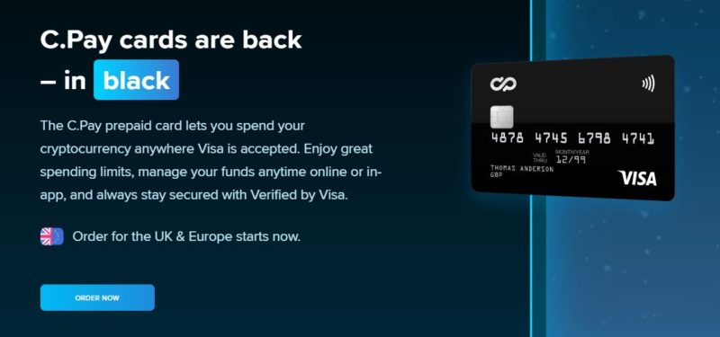 cPay black cards