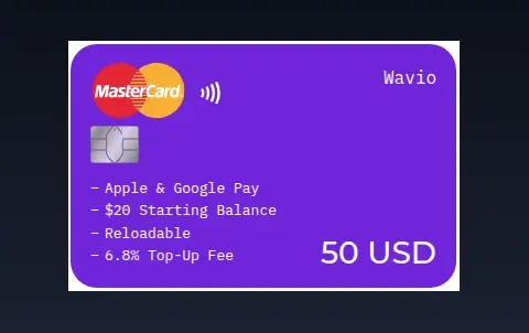 2Fiat - Wavio (50 USD)