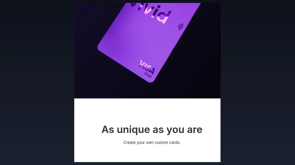 Vivid Money card