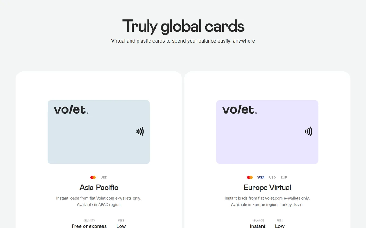 Screenshot: AdvCash card page
