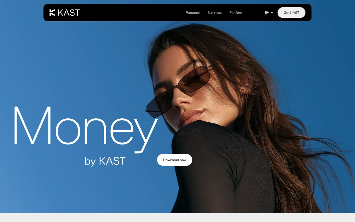 Screenshot: KAST homepage