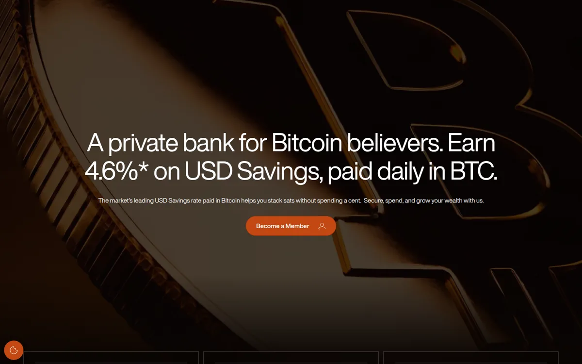 Screenshot: Xapo Bank homepage
